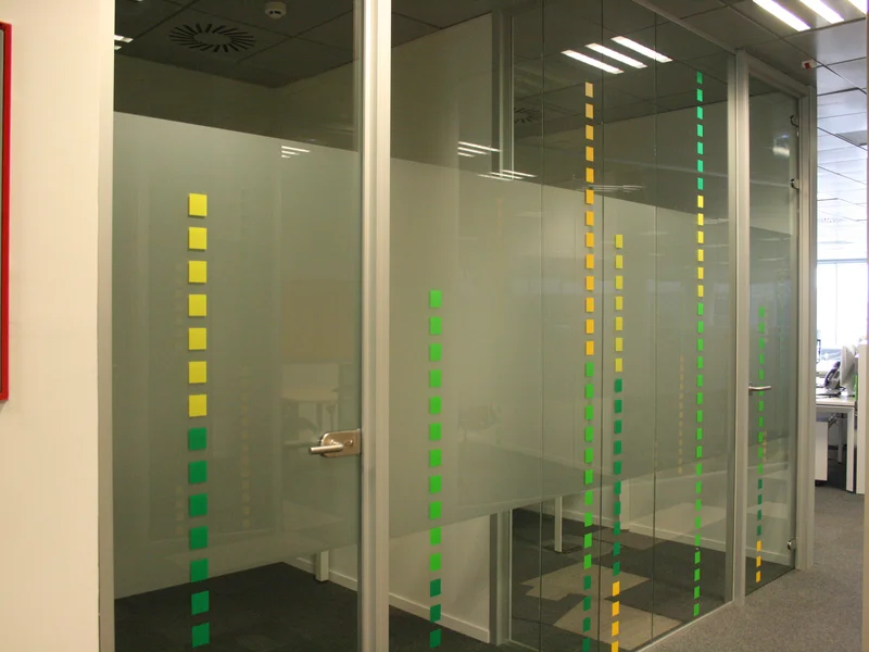 Mamparas divisorias de oficinas proyecto BP oil en MADRID ESPAÑA