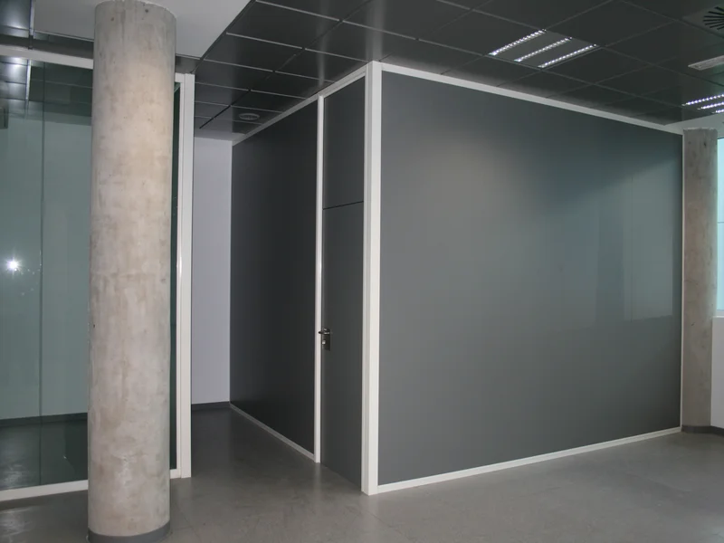 Mamparas divisorias de oficinas proyecto IMMPA en MADRID ESPAÑA